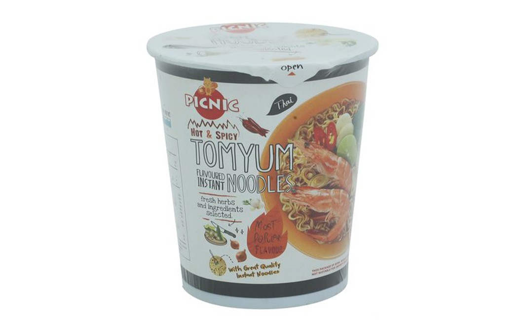 Picnic Hot & Spicy Tomyum Flavoured Instant Noodles   Cup  60 grams